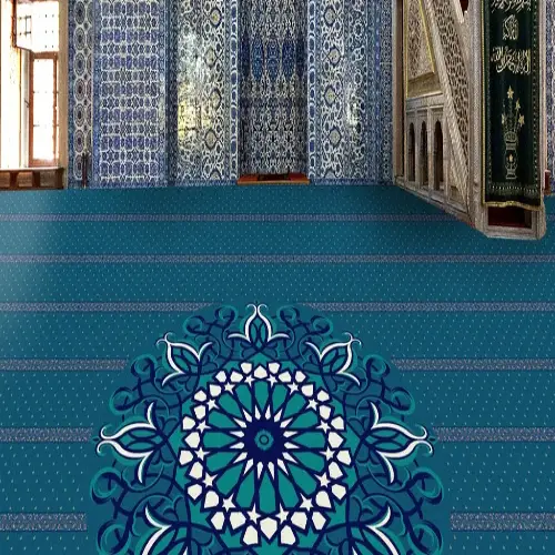 Royal Blue Mosque Carpet
